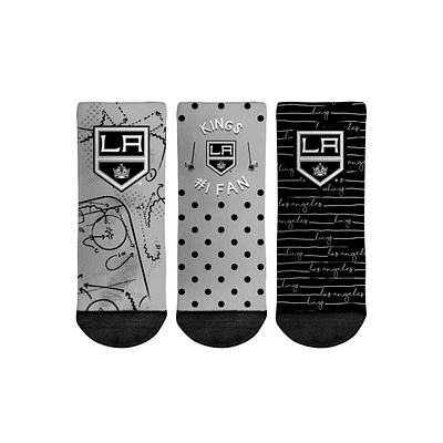 Toddler Rock Em Socks Los Angeles Kings #1 Fan 3-Pack Crew Socks Set