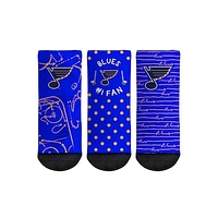 Toddler Rock Em Socks St. Louis Blues #1 Fan 3-Pack Crew Socks Set