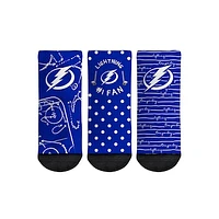 Toddler Rock Em Socks Tampa Bay Lightning #1 Fan 3-Pack Crew Socks Set