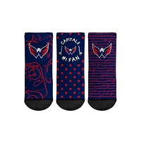 Toddler Rock Em Socks Washington Capitals #1 Fan 3-Pack Crew Socks Set