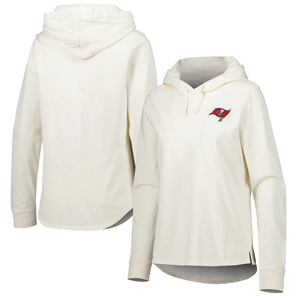 Women's Tommy Bahama Cream Tampa Bay Buccaneers Ashby Isles Jersey Pullover Hoodie