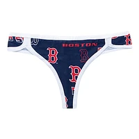 Women's Concepts Sport Navy/White Boston Red Sox Breakthrough Thong