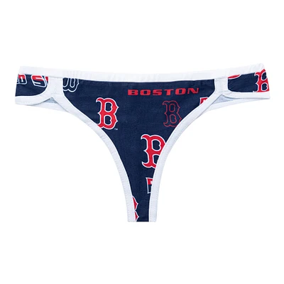 Women's Concepts Sport Navy/White Boston Red Sox Breakthrough Thong