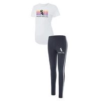 Women's Concepts Sport Charcoal/White Chicago White Sox Sonata T-Shirt & Leggings Sleep Set