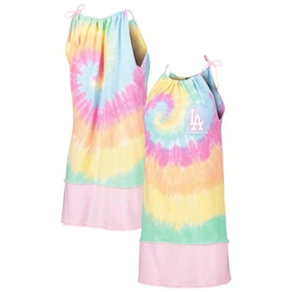 Women's Refried Apparel Los Angeles Dodgers Tie-Dye Tank Dress