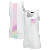 Women's Refried Apparel White San Francisco Giants Tie-Dye Tank Top