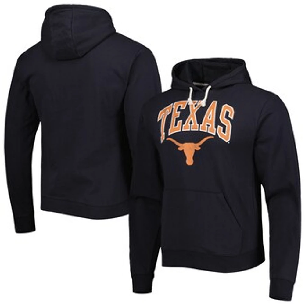 Men's League Collegiate Wear Black Texas Longhorns Arch Essential Pullover Hoodie