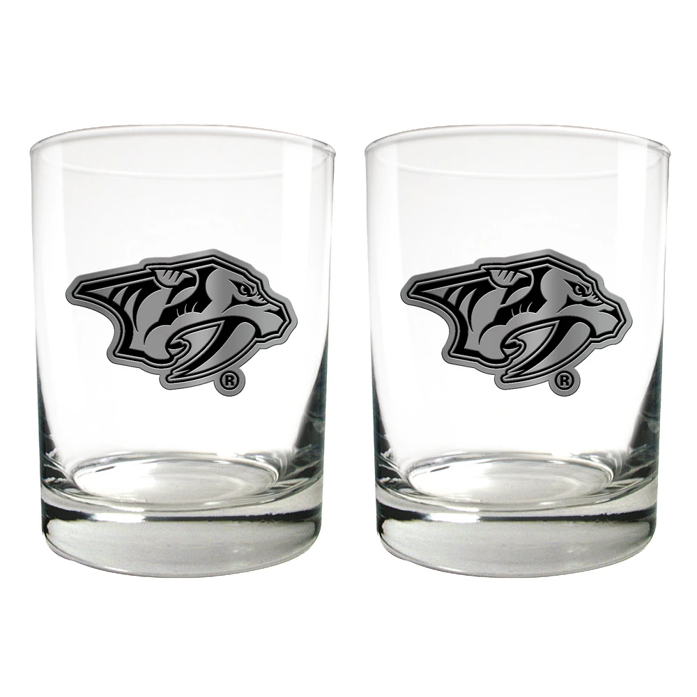 Nashville Predators 15oz. Legacy Rocks Glass Set