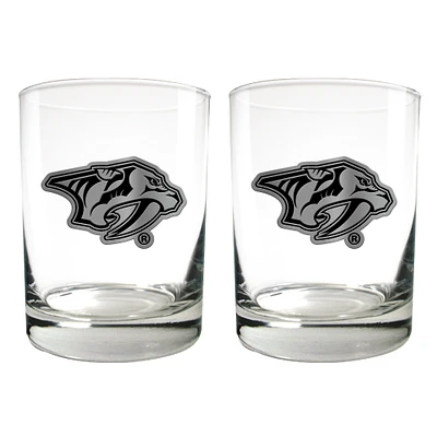 Nashville Predators 15oz. Legacy Rocks Glass Set