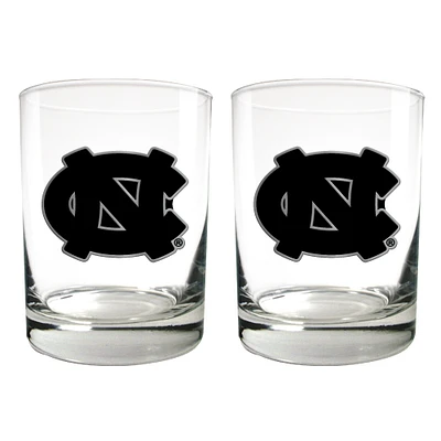 North Carolina Tar Heels 15oz. Legacy Rocks Glass Set