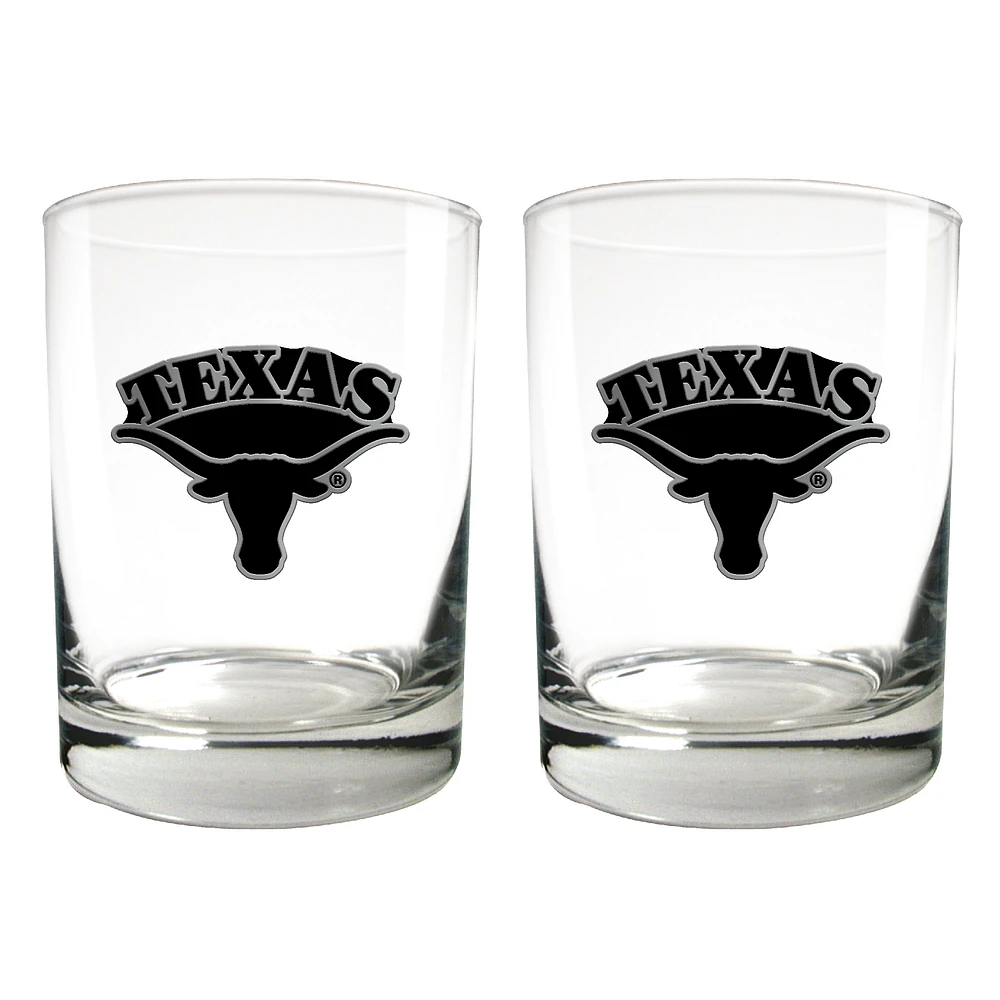 Texas Longhorns 15oz. Legacy Rocks Glass Set
