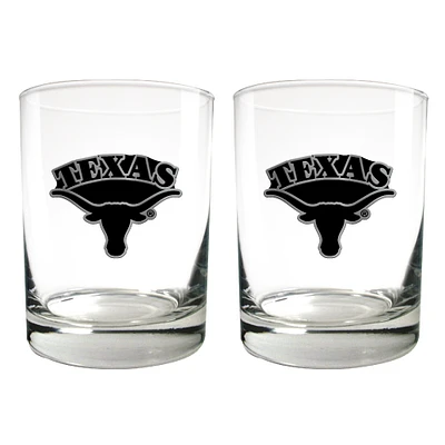 Texas Longhorns 15oz. Legacy Rocks Glass Set