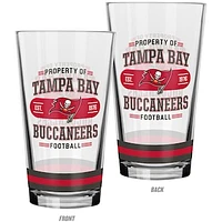 The Sports Vault Tampa Bay Buccaneers 2-Piece Mixing Glass Set