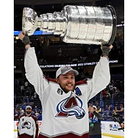 Mikko Rantanen Colorado Avalanche Unsigned 2022 Stanley Cup Champions Raising Cup Photograph