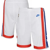 Youth Nike White Brooklyn Nets Hardwood Classics Swingman Shorts