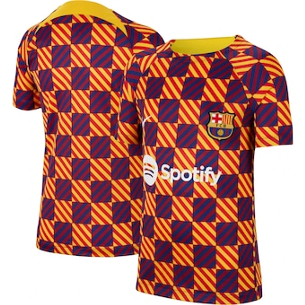 Youth Nike Yellow Barcelona Pre-Match Top