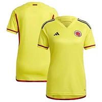 Women's adidas Yellow Colombia National Team 2022/23 Home Replica Blank Jersey