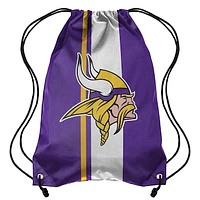 FOCO Minnesota Vikings Team Stripe - Drawstring Backpack