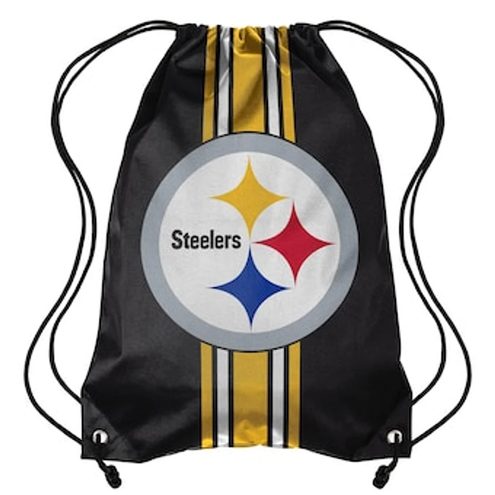 FOCO Pittsburgh Steelers Team Stripe - Drawstring Backpack