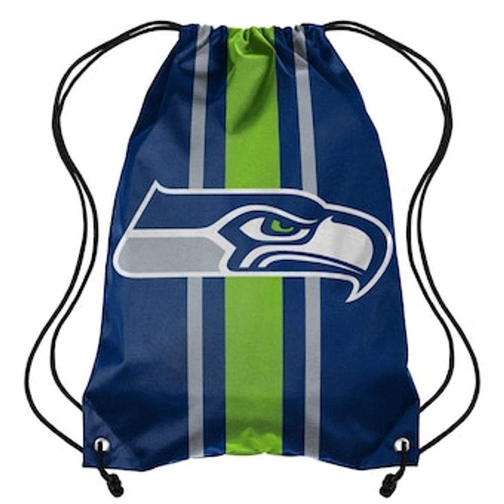 FOCO Seattle Seahawks Team Stripe - Drawstring Backpack