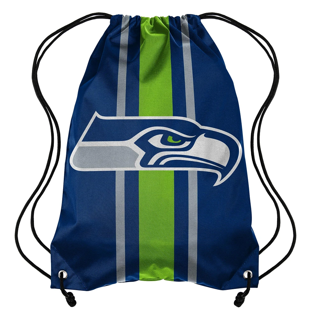 FOCO Seattle Seahawks Team Stripe - Drawstring Backpack