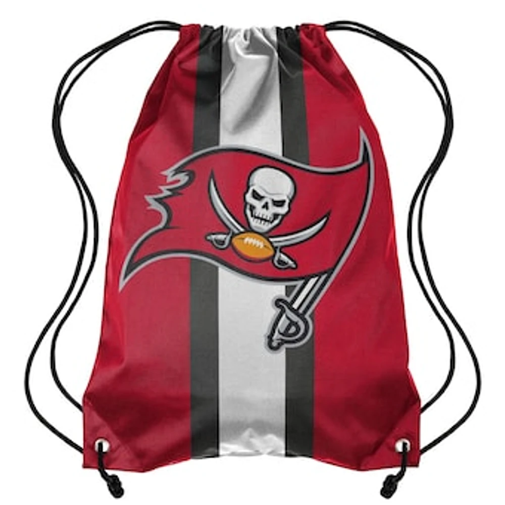 FOCO Tampa Bay Buccaneers Team Stripe - Drawstring Backpack