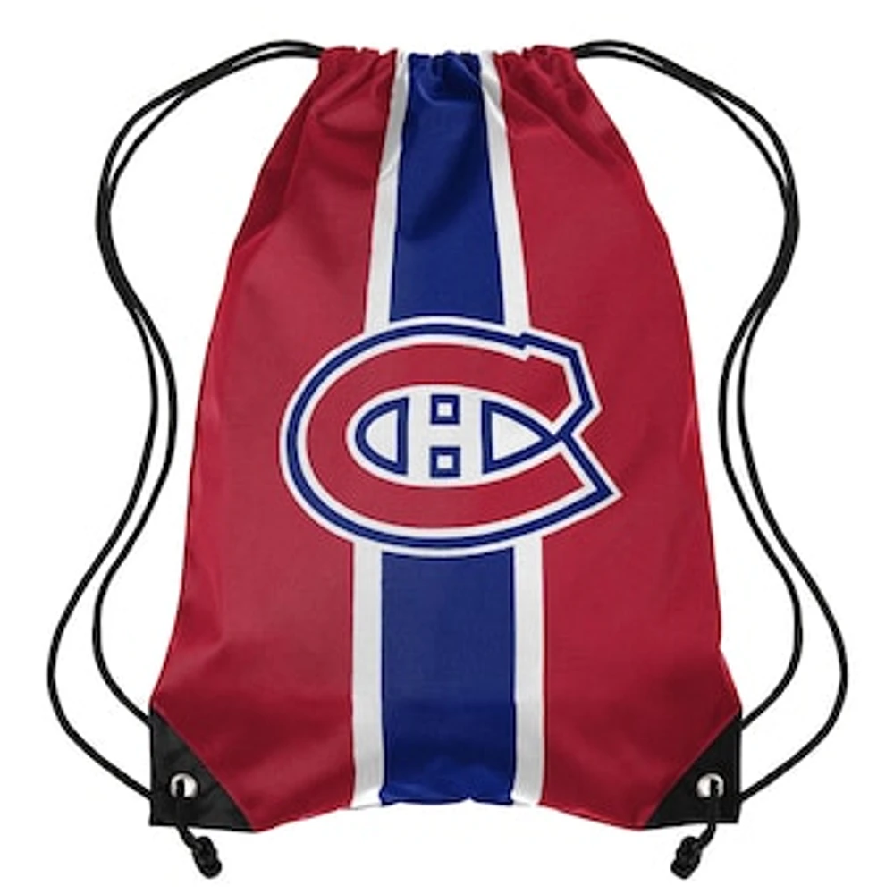 FOCO Montreal Canadiens Team Stripe - Drawstring Backpack