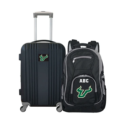 MOJO South Florida Bulls Personalized Premium 2-Piece Backpack & Carry-On Set