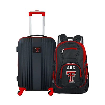 MOJO Texas Tech Red Raiders Personalized Premium 2-Piece Backpack & Carry-On Set