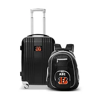 MOJO Cincinnati Bengals Personalized Premium 2-Piece Backpack & Carry-On Set