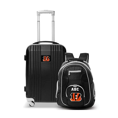 MOJO Cincinnati Bengals Personalized Premium 2-Piece Backpack & Carry-On Set