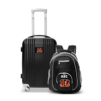 MOJO Cincinnati Bengals Personalized Premium 2-Piece Backpack & Carry-On Set