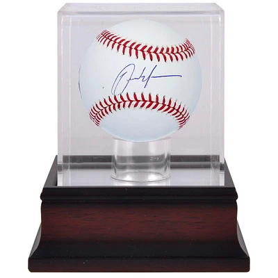 Carlos Martinez St. Louis Cardinals Autographed Baseball & Mahogany Baseball Display Case