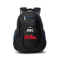 MOJO Black Ole Miss Rebels Personalized Premium Color Trim Backpack