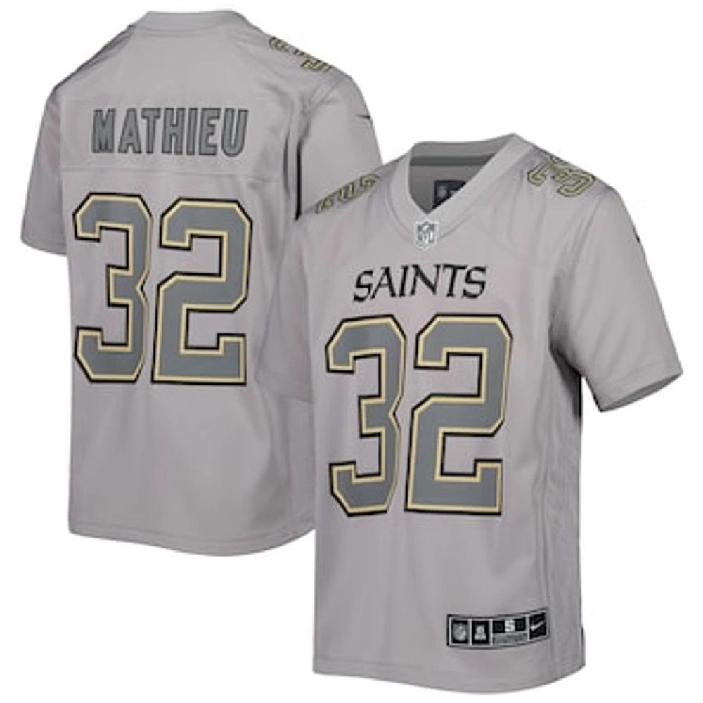 Youth Nike Tyrann Mathieu Gray New Orleans Saints Atmosphere Game Jersey