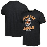 Men's Homage Charcoal Cincinnati Bengals Hyper Local Tri-Blend T-Shirt