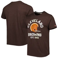 Men's Homage Brown Cleveland Browns Hyper Local Tri-Blend T-Shirt