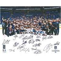 Colorado Avalanche Autographed 2022 Stanley Cup Champions 16" x 20" Team Photograph with Multiple Signatures
