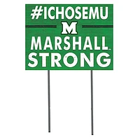 Marshall Thundering Herd 18'' x 24'' I Chose Lawn Sign