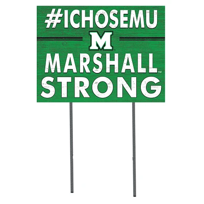Marshall Thundering Herd 18'' x 24'' I Chose Lawn Sign