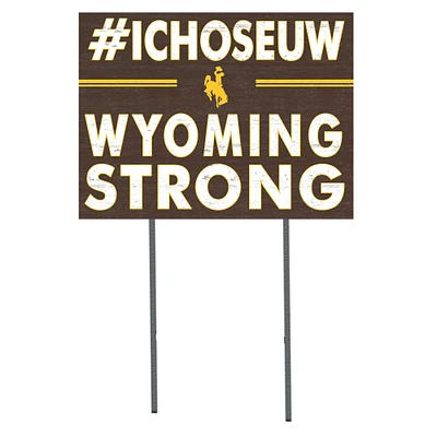 Wyoming Cowboys 18'' x 24'' I Chose Lawn Sign