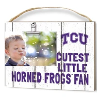 TCU Horned Frogs 8'' x 10'' Cutest Little Weathered Logo Clip Photo Frame