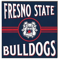 Fresno State Bulldogs 10'' x 10'' Retro Team Sign