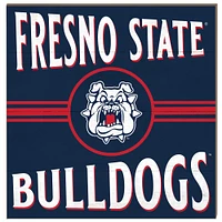 Fresno State Bulldogs 10'' x 10'' Retro Team Sign