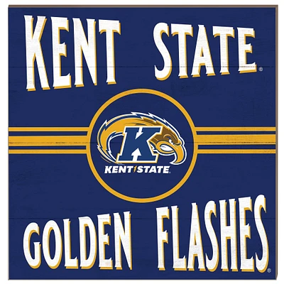 Kent State Golden Flashes 10'' x 10'' Retro Team Sign