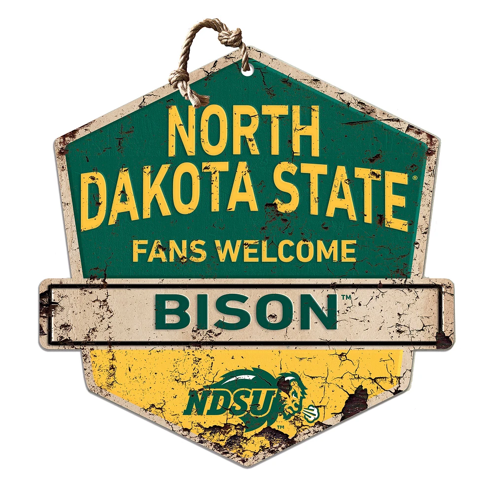 NDSU Bison Fans Welcome Sign
