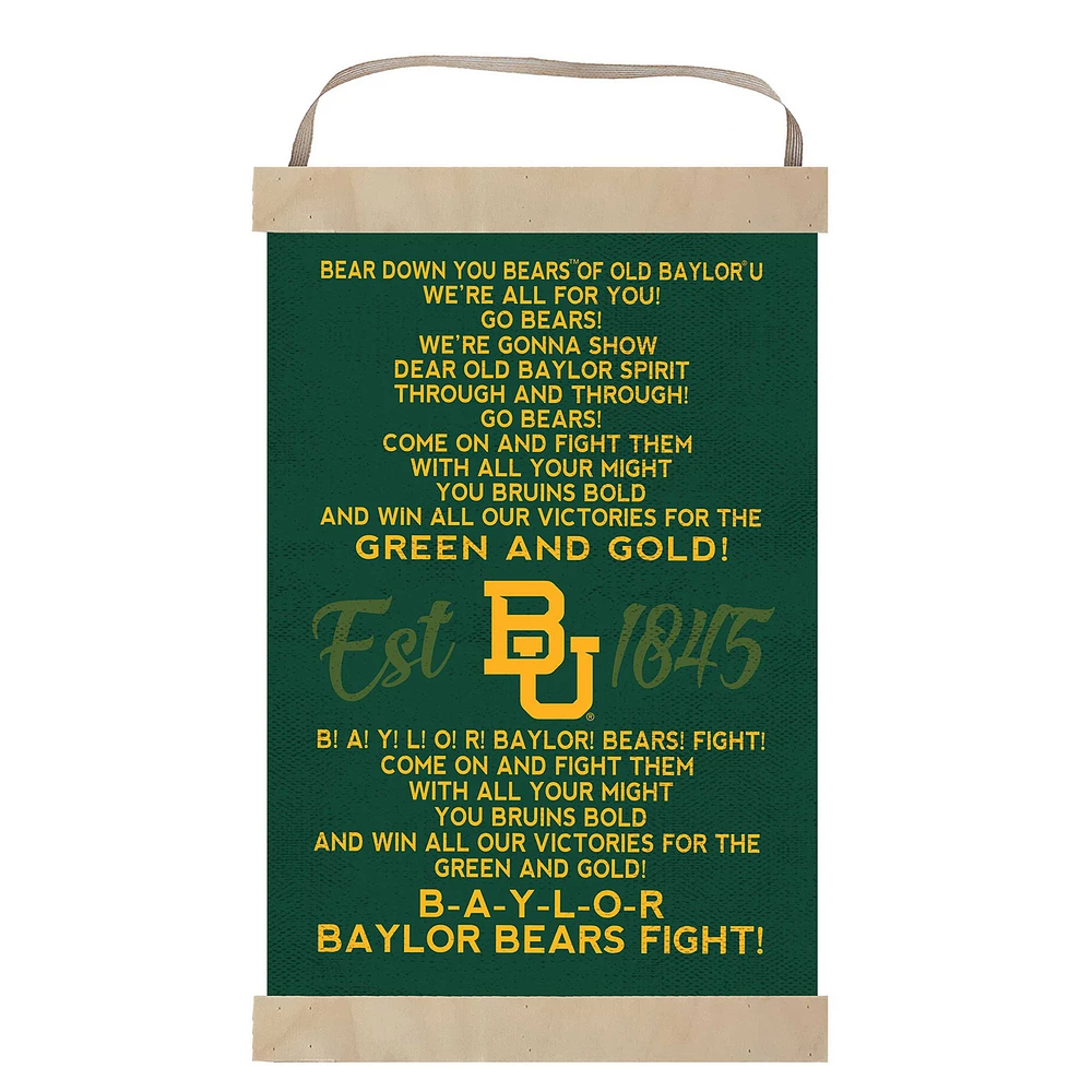 Baylor Bears 12'' x 20'' Fight Song Banner Sign