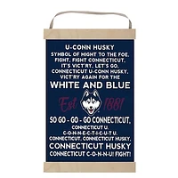 UConn Huskies 12'' x 20'' Fight Song Banner Sign