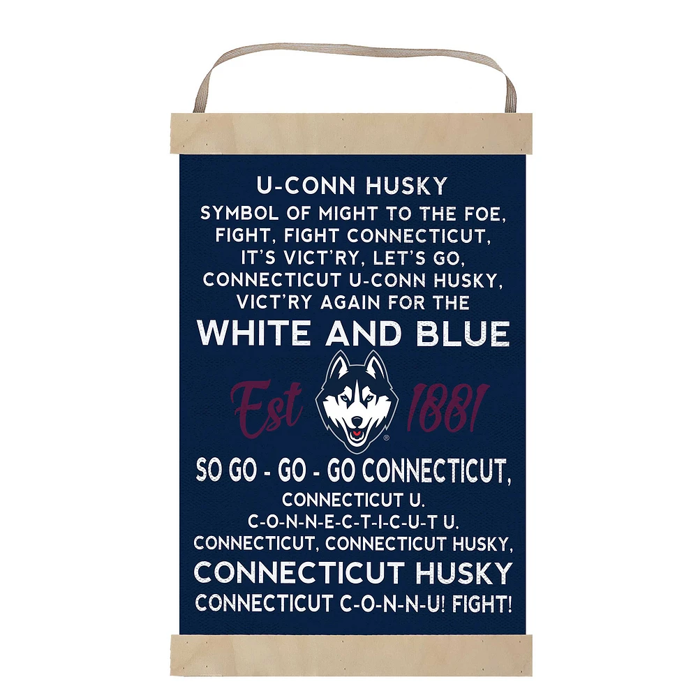 UConn Huskies 12'' x 20'' Fight Song Banner Sign