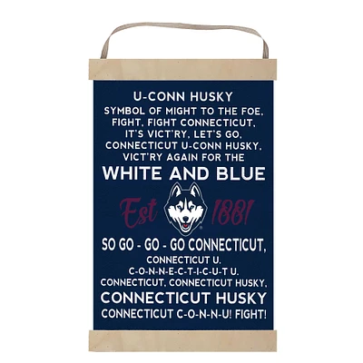 UConn Huskies 12'' x 20'' Fight Song Banner Sign
